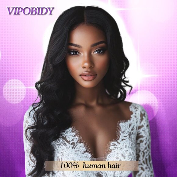 Body Wave Human Hair Bundles with Closure 22 24 26 + 20 Inches Virgin Remy - Picture 2 of 7